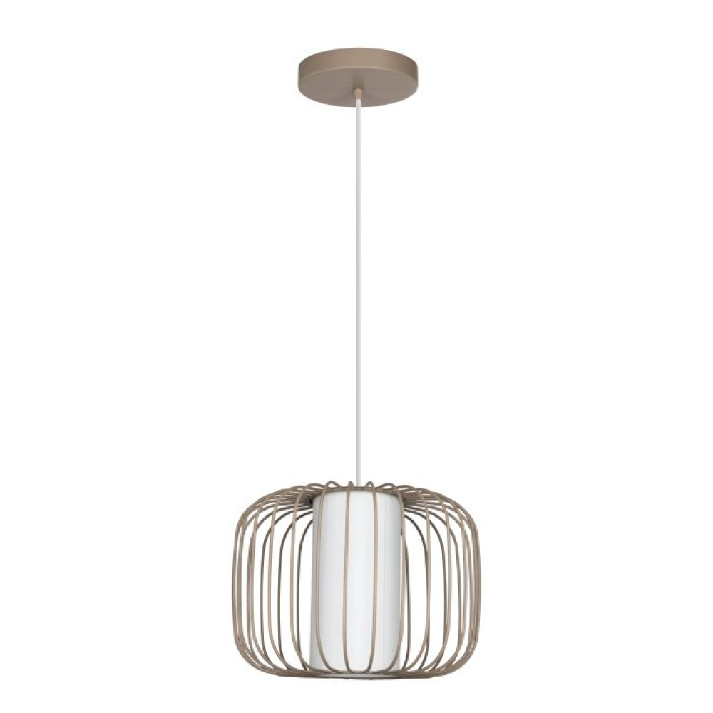 1 LT Pendant w/ Sandy Finish & White Shade