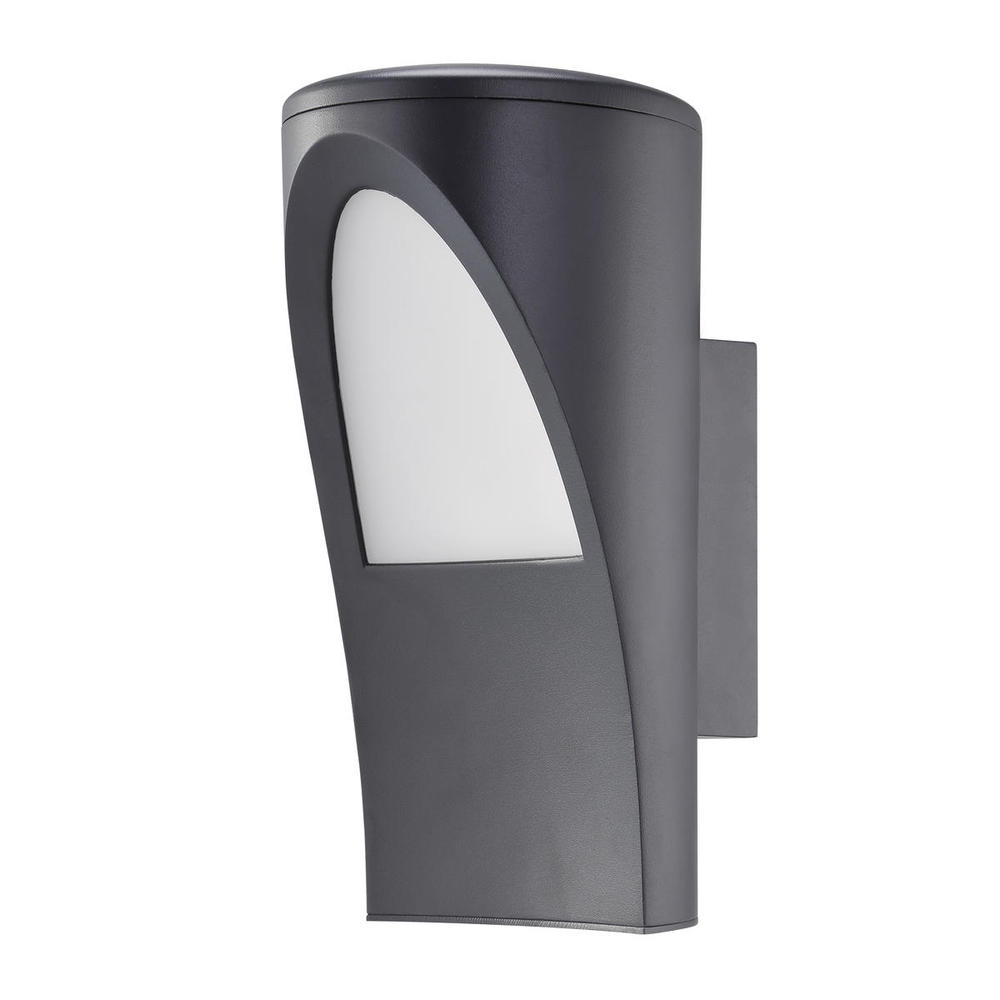 1x60W Outdoor  Wall Light w/ Anthricite Finish and Plastic bulb cover