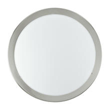 Eglo 82941A - 2 LT Ceiling Light w/ Matte Nickel Finish & Satin Glass Shade