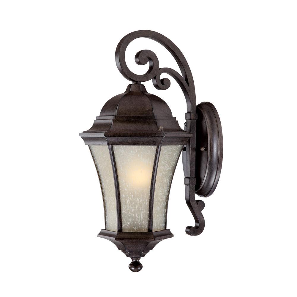 One Light Black Coral Wall Lantern