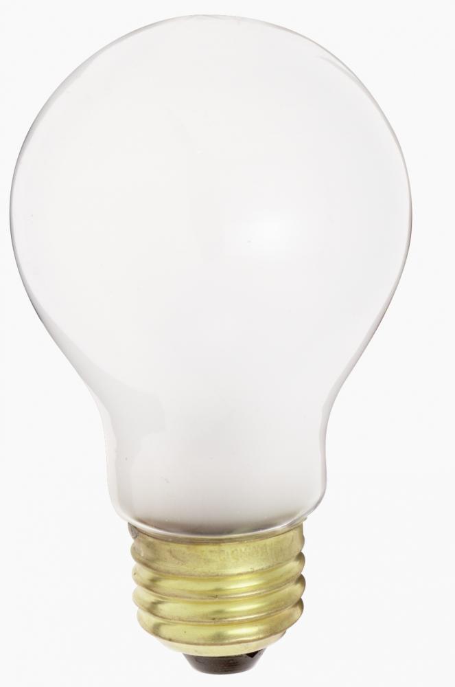 75 Watt A19 Incandescent; White; 1500 Average rated hours; 650 Lumens; Medium base; 120 Volt; 4/Pack