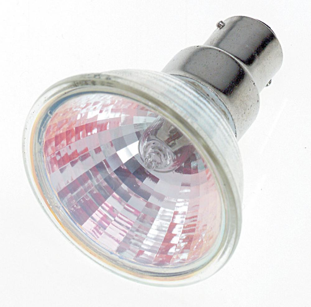 50 Watt; Halogen; MR16; GBT; 2000 Average rated hours; DC Bay base; 12 Volt