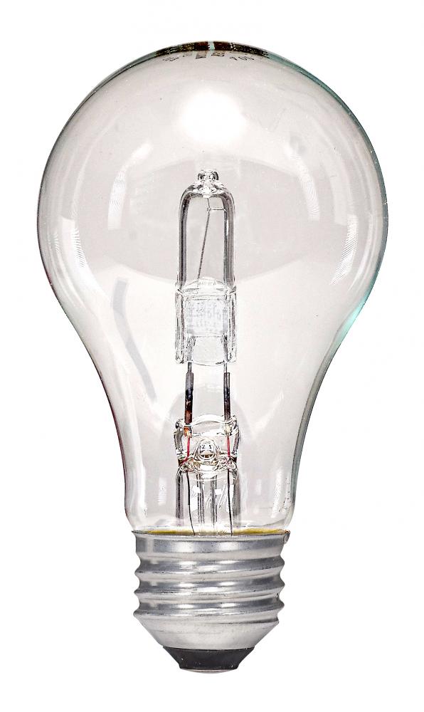 43 Watt; Halogen; A19; Clear; 1000 Average rated hours; 750 Lumens; Medium base; 120 Volt; 2-Pack