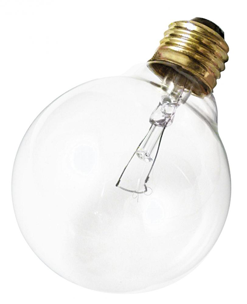 40 Watt G30 Incandescent; Clear; 2500 Average rated hours; 340 Lumens; Medium base; 120 Volt