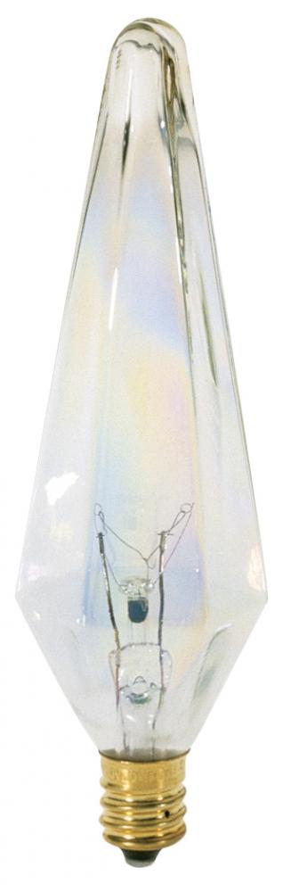 40 Watt HX10.5 Incandescent; Aurora; 1500 Average rated hours; 360 Lumens; Candelabra base; 120