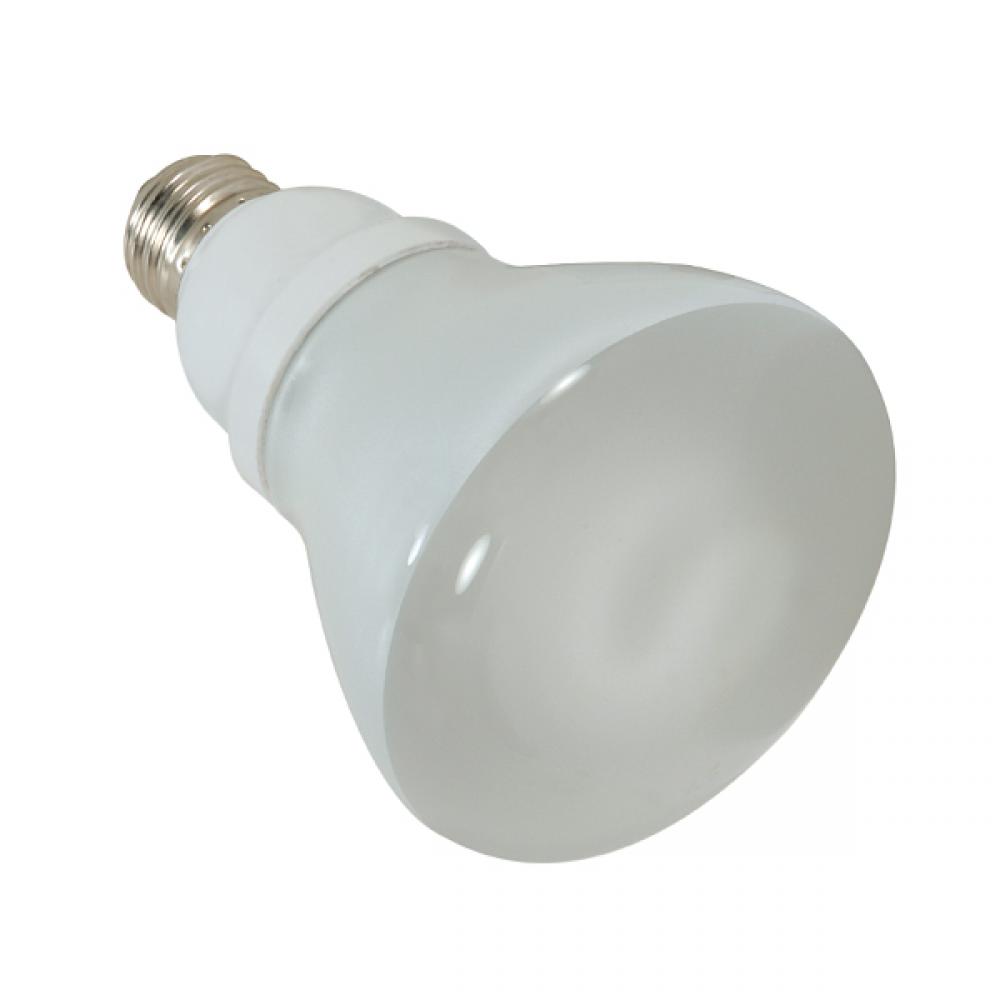 15 Watt; R30 Compact Fluorescent; 5000K; 82 CRI; Medium base; 120 Volt