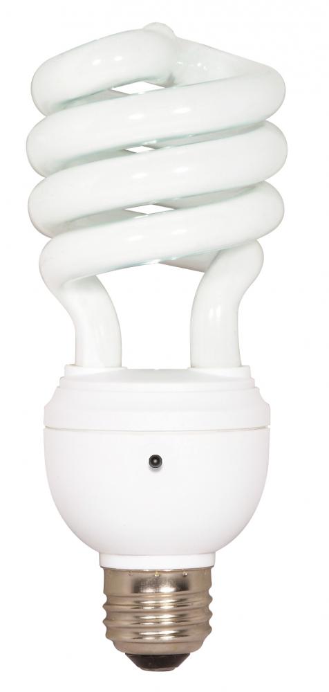 23 Watt; Spiral Compact Fluorescent; 2700K; 82 CRI; Medium base; 120 Volt