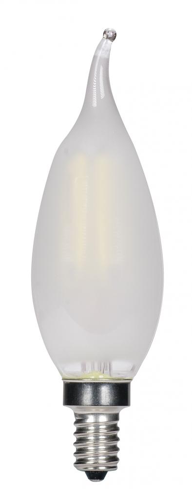3.5 Watt CFC LED; Frosted; Candelabra base; 2700K; 350 Lumens; 120 Volt