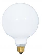 Satco Products Inc. S3000 - 25 Watt G40 Incandescent; Gloss White; 4000 Average rated hours; 110 Lumens; Medium base; 120 Volt