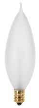 Satco Products Inc. S3263 - 60 Watt CA10 Incandescent; Frost; 1500 Average rated hours; 640 Lumens; Candelabra base; 120 Volt