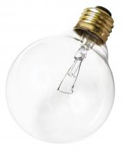 Satco Products Inc. S3448 - 40 Watt G25 Incandescent; Clear; 3000 Average rated hours; 360 Lumens; Medium base; 120 Volt
