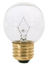Satco Products Inc. S3840 - 60 Watt G16 1/2 Incandescent; Clear; 1500 Average rated hours; 650 Lumens; Medium base; 120 Volt