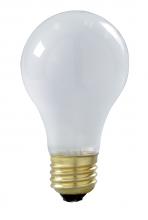 Satco Products Inc. S3929 - 100 Watt A19 Incandescent; Frost; 5000 Average rated hours; 960 Lumens; Medium base; 130 Volt;