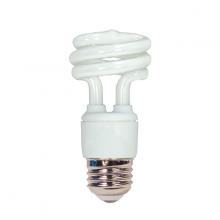 Satco Products Inc. S5507 - 11 Watt; Mini Spiral Compact Fluorescent; 2700K; 82 CRI; Medium base; 120 Volt