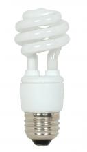 Satco Products Inc. S7211 - 9 Watt; Mini Spiral Compact Fluorescent; 2700K; 82 CRI; Medium base; 120 Volt