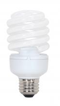 Satco Products Inc. S7438 - 23 Watt; Mini Spiral Compact Fluorescent; 2700K; 80 CRI; Medium base; 120 Volt; 12-pack