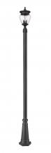 Z-Lite 5016PHMR-519P-BK - 3 Light Outdoor Post Mounted Fixture