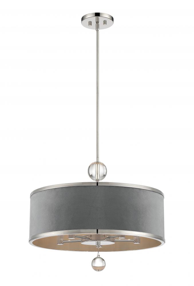 LUXOR - 5 LIGHT CONVERTIBLE PENDANT / SEMI FLUSH
