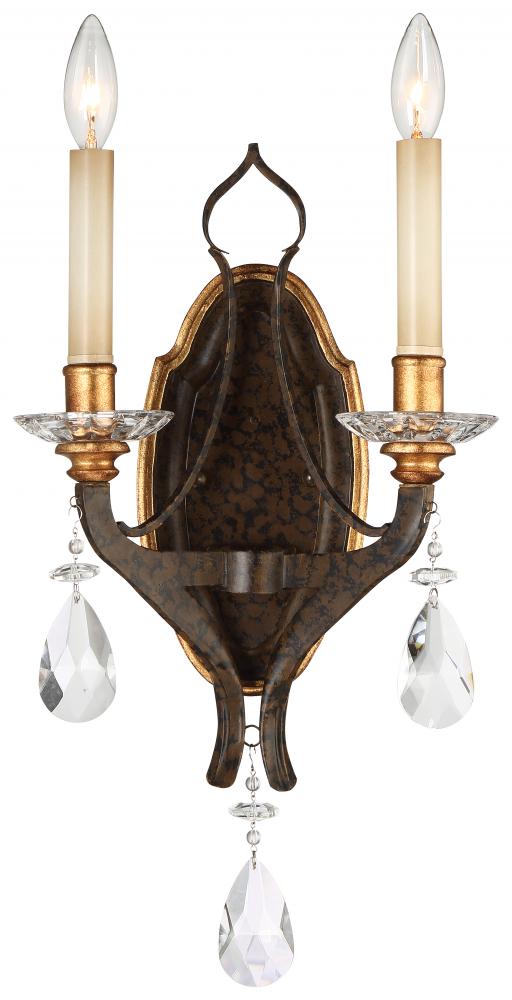 CHATEAU NOBLES - 2 LIGHT WALL SCONCE