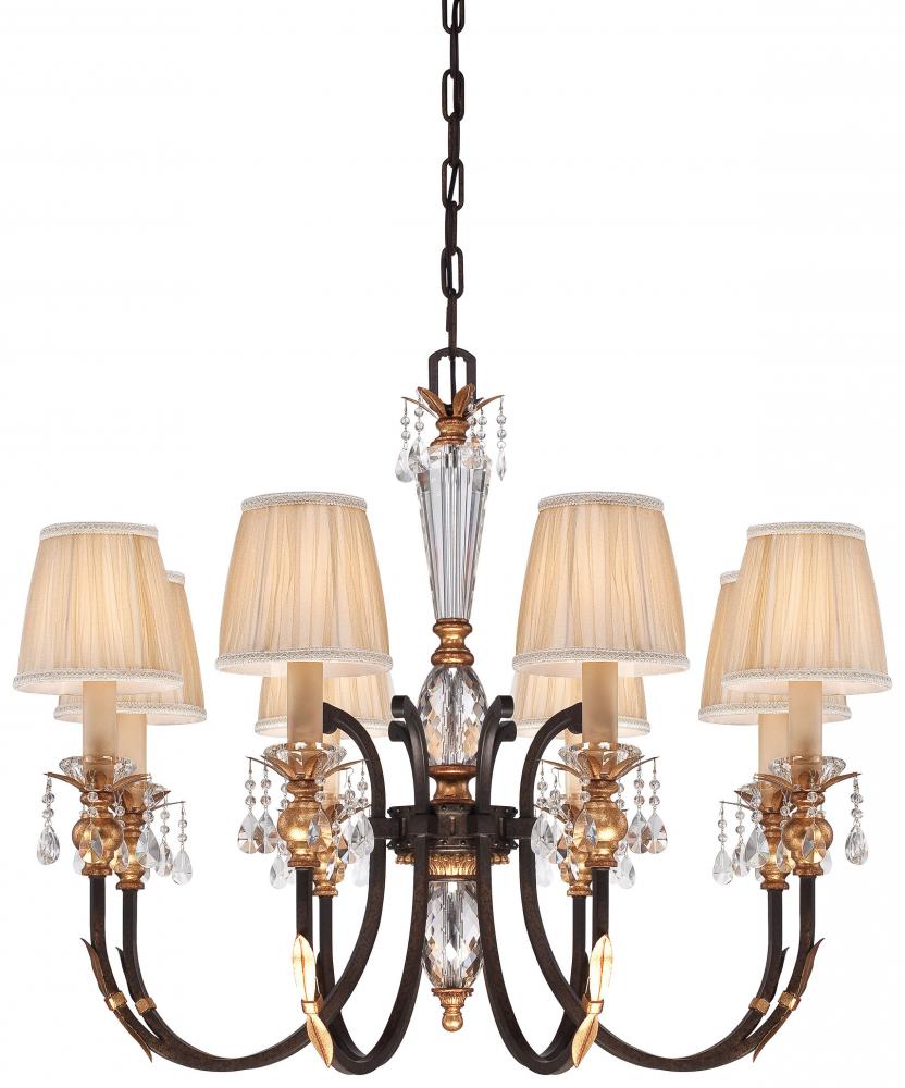 BELLA CRISTALLO - 8 LIGHT CHANDELIER