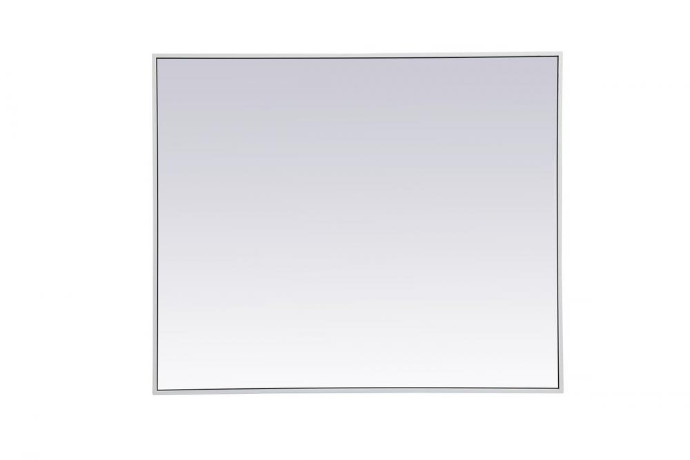 Metal frame rectangle mirror 30 inch x 36 inch in White