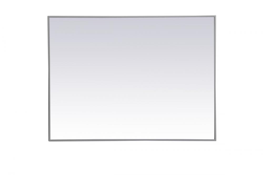 Metal frame rectangle mirror 30 inch x 40 inch in Grey