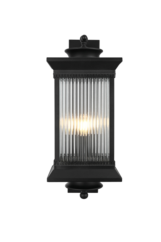 Collins 9.5 inch Outdoor Wall sconce in Black
