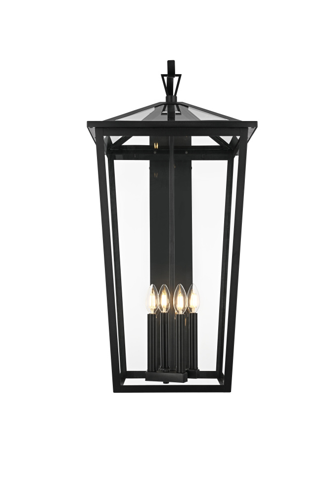 Frankford 16 inch Outdoor Wall sconce in Black
