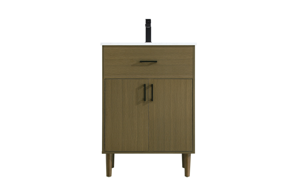 Chandler 24 inch Single Bathroom Vanity in Chestnut Brown