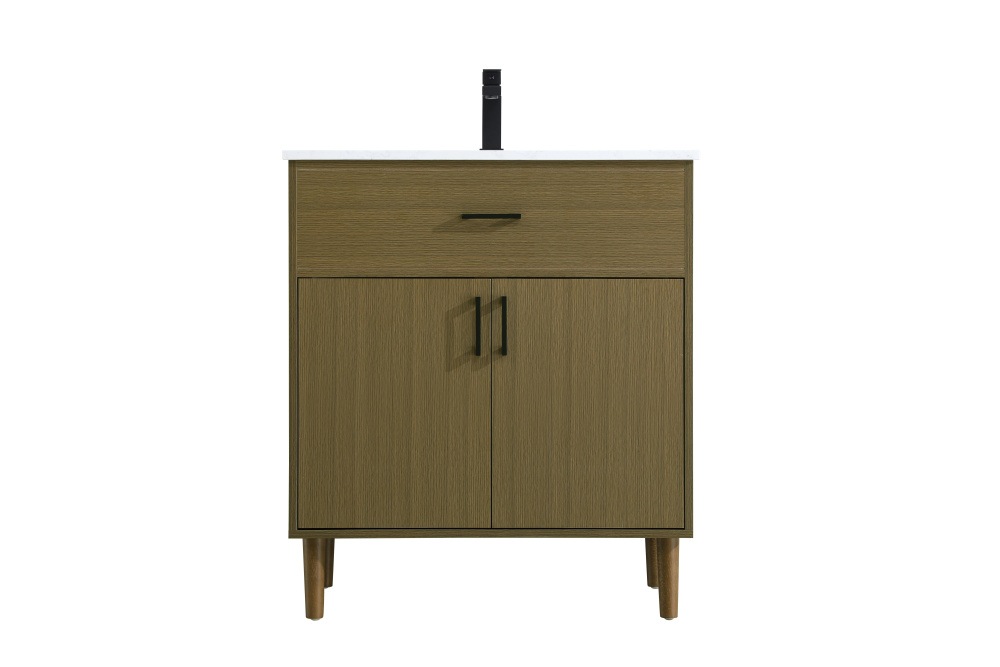 Chandler 30 inch Single Bathroom Vanity in Chestnut Brown