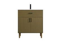 Elegant VF25030MCB - Chandler 30 inch Single Bathroom Vanity in Chestnut Brown