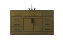 Elegant VF29760MCB - Alden 60 inch Single Bathroom Vanity in Chestnut Brown