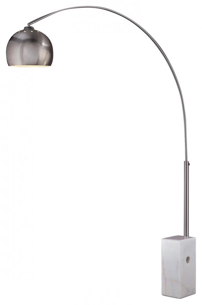 GEORGE'S READING ROOM™ - 1 LIGHT ARC FLOOR LAMP MARBLE BASE