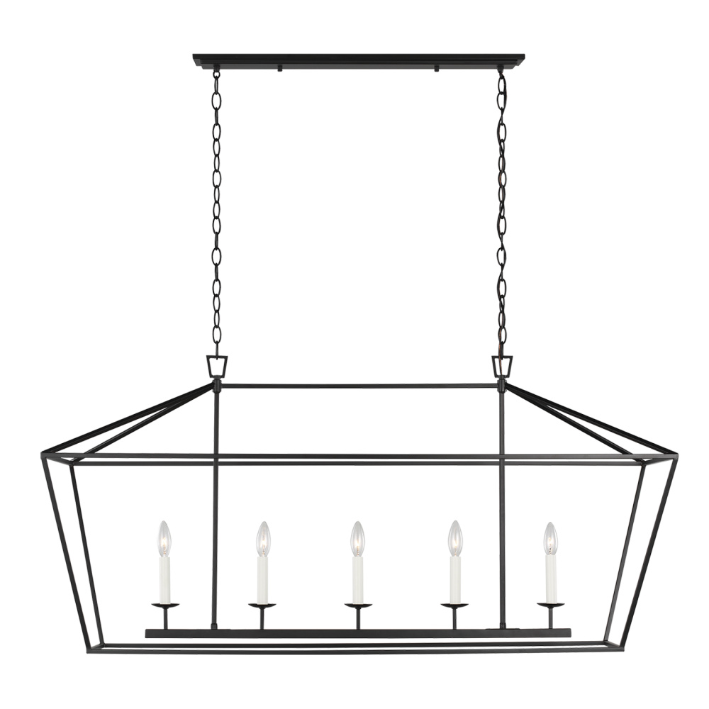 Dianna Five Light Medium Linear Chandelier