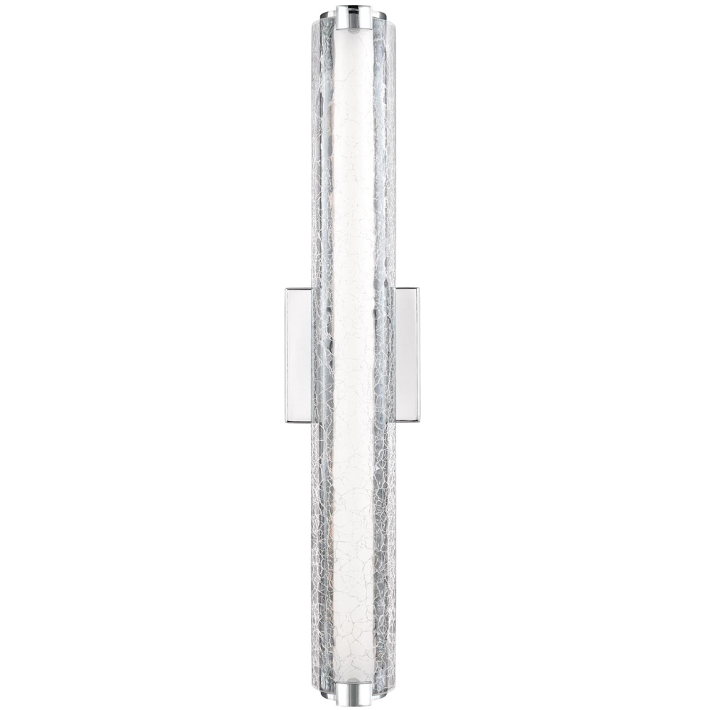 Cutler 24" Crackle Glass LED Vanity