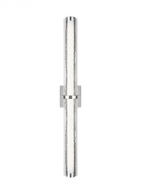 Visual Comfort & Co. Studio Collection WB1878CH-L1 - Cutler 36" Crackle Glass LED Vanity