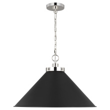 Visual Comfort & Co. Studio Collection CP1311MBKPN - Wellfleet Wide Cone Pendant