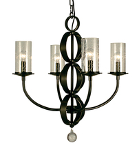 Framburg 1044 MB - 4-Light Mahogany Bronze Compass Dining Chandelier