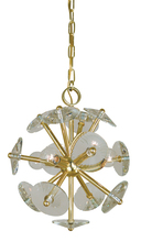 Framburg 4814 PB - 4-Light Polished Brass Apogee Mini Chandelier