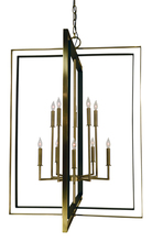 Framburg 4868 BN/MBLACK - 10-Light Brushed Nickel/Matte Black Symmetry Foyer